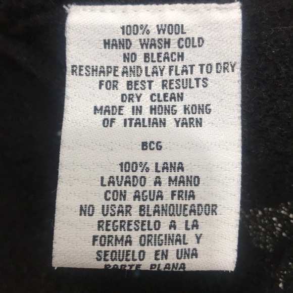 |Eileen Fisher| Black Wool Open Cardigan Sweater - Picture 4 of 4